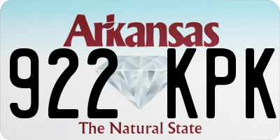 AR license plate 922KPK