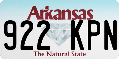 AR license plate 922KPN