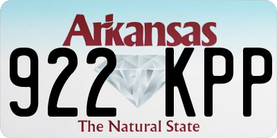 AR license plate 922KPP