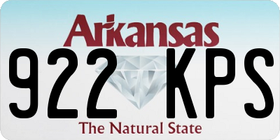 AR license plate 922KPS