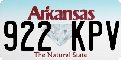 AR license plate 922KPV