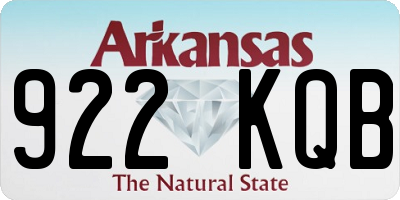 AR license plate 922KQB