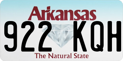 AR license plate 922KQH