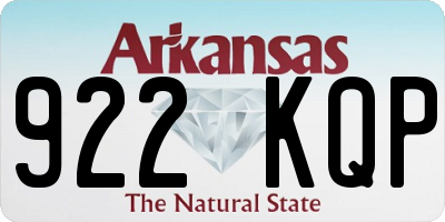 AR license plate 922KQP