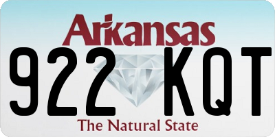 AR license plate 922KQT