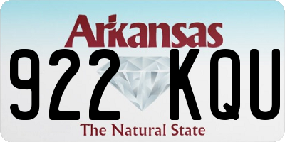 AR license plate 922KQU