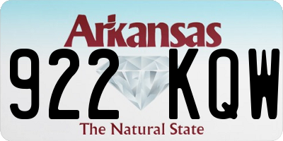 AR license plate 922KQW