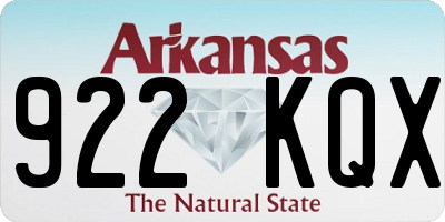 AR license plate 922KQX