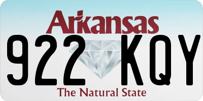 AR license plate 922KQY