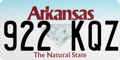 AR license plate 922KQZ