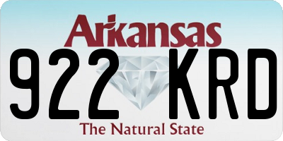 AR license plate 922KRD