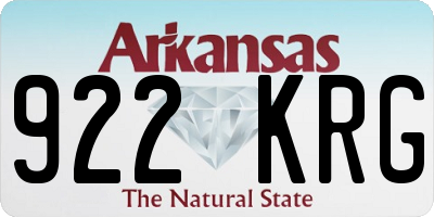 AR license plate 922KRG