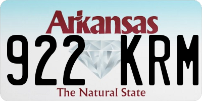 AR license plate 922KRM
