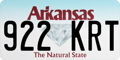 AR license plate 922KRT