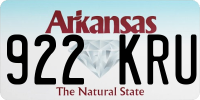 AR license plate 922KRU