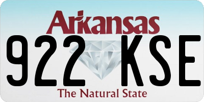 AR license plate 922KSE
