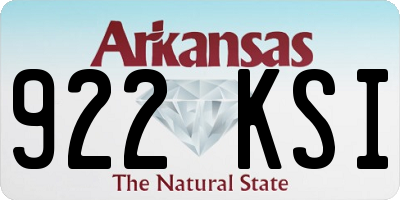 AR license plate 922KSI