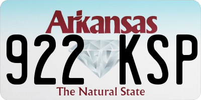 AR license plate 922KSP