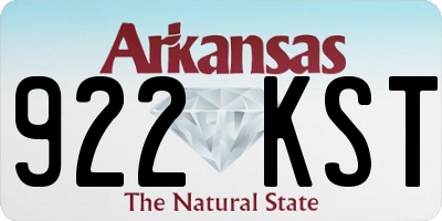 AR license plate 922KST
