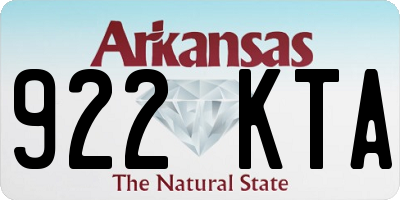 AR license plate 922KTA