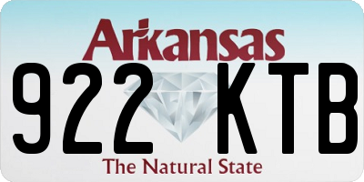 AR license plate 922KTB