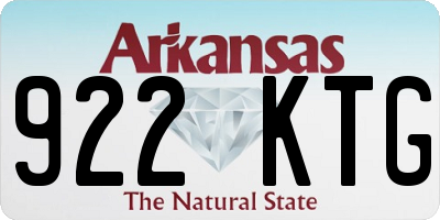 AR license plate 922KTG