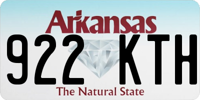 AR license plate 922KTH