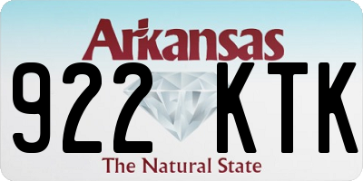 AR license plate 922KTK