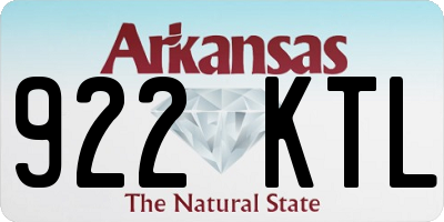 AR license plate 922KTL