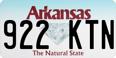 AR license plate 922KTN
