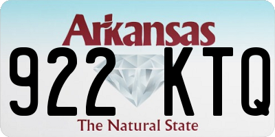 AR license plate 922KTQ