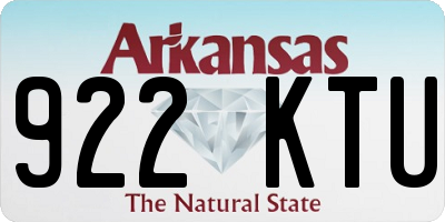 AR license plate 922KTU