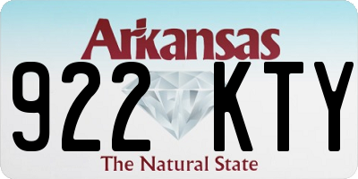 AR license plate 922KTY