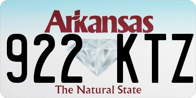 AR license plate 922KTZ