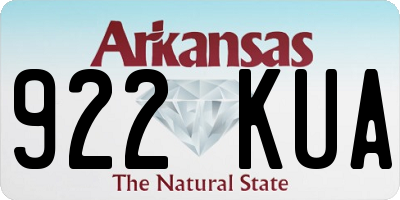 AR license plate 922KUA