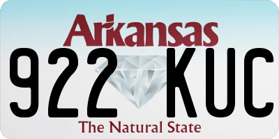 AR license plate 922KUC