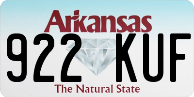 AR license plate 922KUF