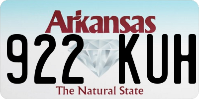 AR license plate 922KUH