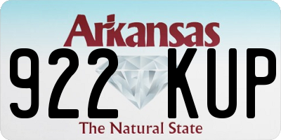AR license plate 922KUP