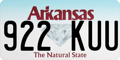 AR license plate 922KUU