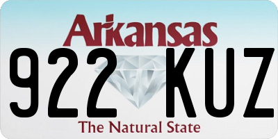 AR license plate 922KUZ