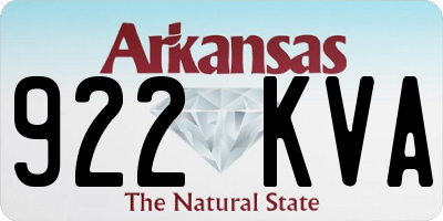 AR license plate 922KVA