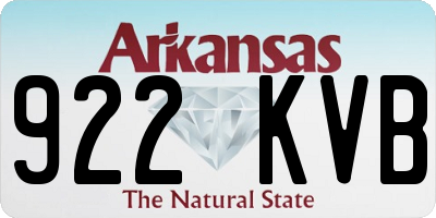 AR license plate 922KVB
