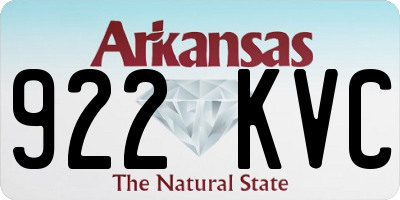 AR license plate 922KVC