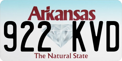 AR license plate 922KVD