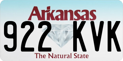 AR license plate 922KVK