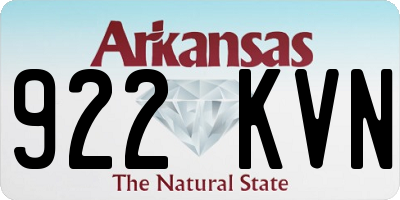 AR license plate 922KVN