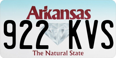 AR license plate 922KVS