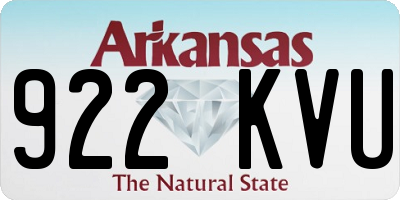 AR license plate 922KVU
