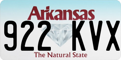 AR license plate 922KVX